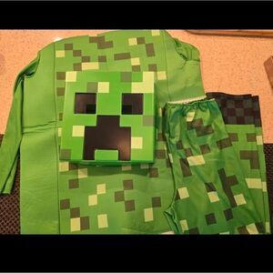 Minecraft Creeper Kids HALLOWEEN Costume Size XL 14-16